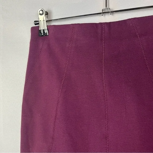 Victoria's Secret Plum Purple Knee Length Pencil Skirt 6 - Picture 3 of 4